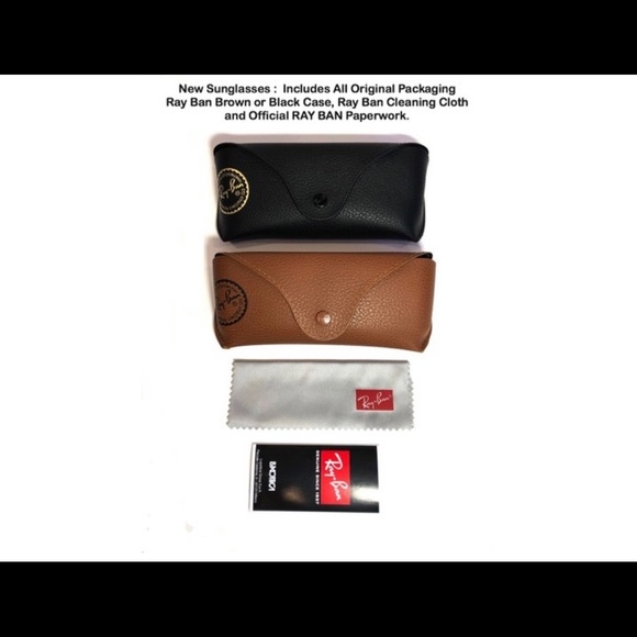 Gold Rounded Ray-Ban Sunglasses - Picture 4 of 6